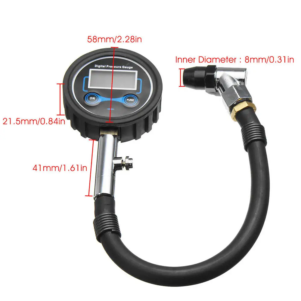 High Quality Digital Car Truck Vehicle Air Tire Pressure Inflator Gauge LCD Dial Meter Test | Автомобили и мотоциклы