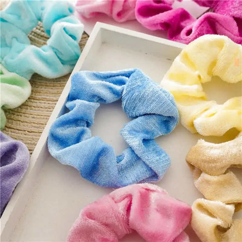 

12pcs Hair Ties Velvet Elastic Stretch Colorful Hair Accessories for Women Ladies Girls