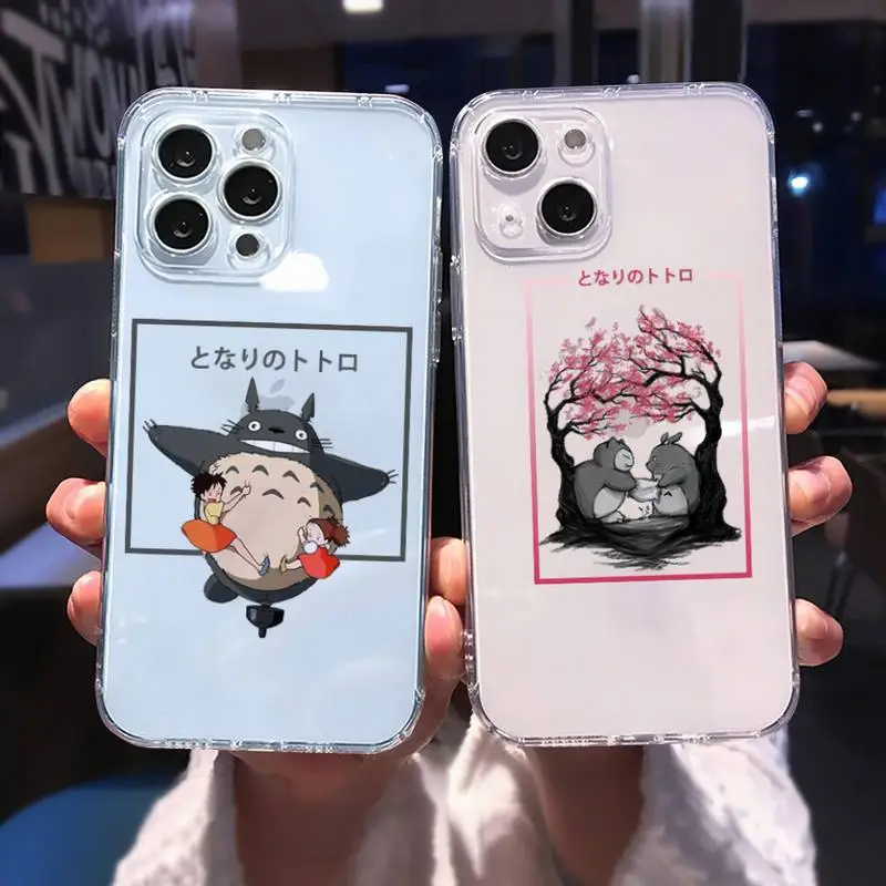 

My Neighbor Totoro Phone Case for iphone 13 12 11 pro max mini 6 6s 7 8 plus SE2020 X XR XS shell iphone 13 pro max case