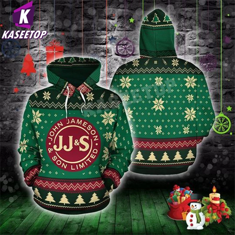 Толстовка Jameson мужская с капюшоном и 3D-принтом брендовый свитшот на молнии куртка