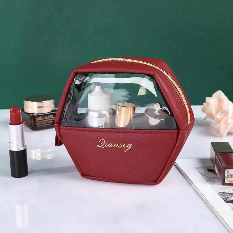 

New Portable Large Capacity Travel Toiletry Bag Cosmetic Bag Cosmetics Water Milk Storage Bag Transparent Bag