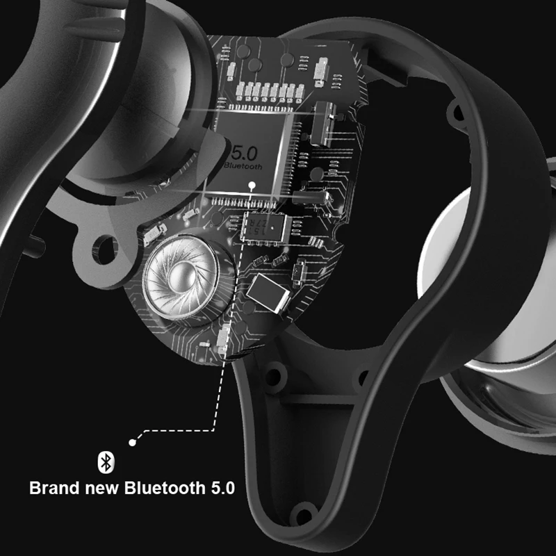 SE16S Беспроводная bluetooth гарнитура мини Спортивная TWS влагозащищенная светодиодный
