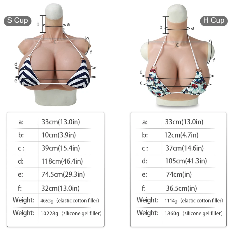 

S Cup Transgender Huge Silicone Breast Forms Artificial Soft Fake Boobs Shemale Transgender Queen Transvestite Mastectomy Bra