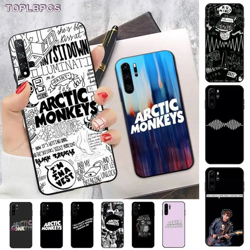 

TOPLBPCS arctic monkeys Special Silicone Black Phone Case for huawei P8 P9 p10 p20 P30 P40 pro lite psmart 2019