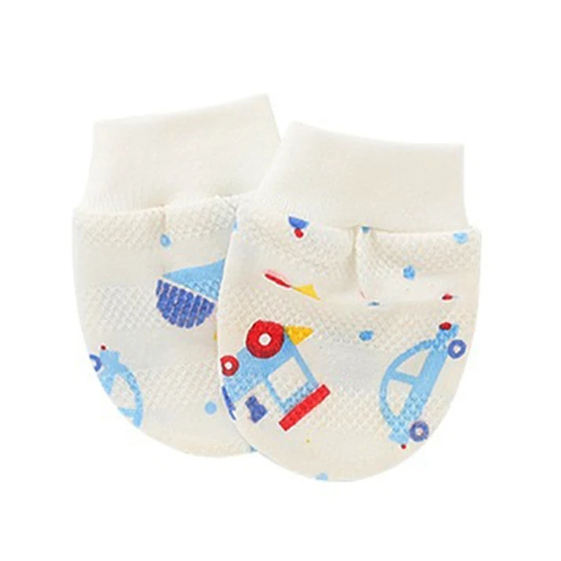 

50LE 1 Pair Cotton Baby Infant Anti Scratching Gloves Newborn Protection Face Mittens