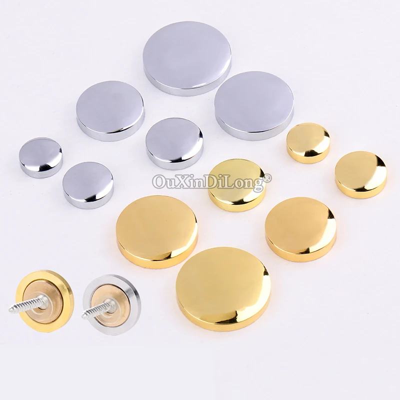 

DHL Shipping 500PCS Pure Brass Glass Advertisement Mirror Nails Board Frame Acrylic Billboard Fasteners Screws Decorative Covers