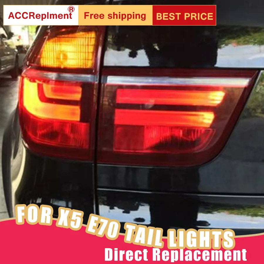 Новый светодиодный задний светильник s в сборе для BMW X5 E70 2007 2011 тормозной фонарь DRL