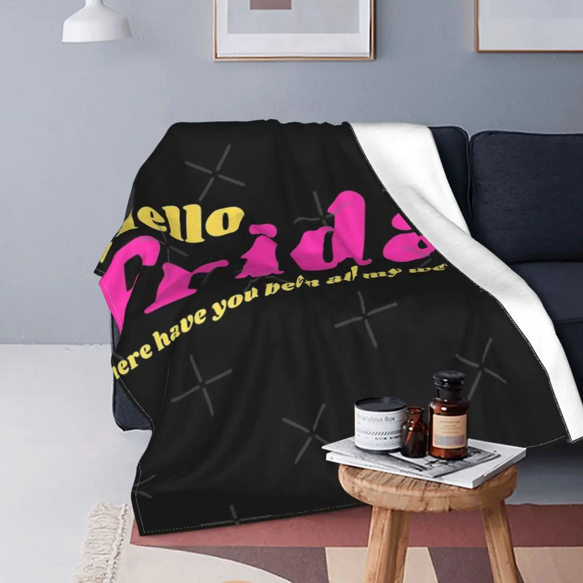 

Hello Friday-colcha de cama a cuadros, manta doble de playa, toalla de playa de lujo