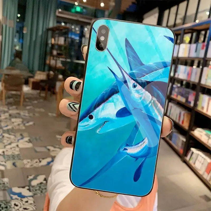 Мягкий силиконовый чехол для телефона из ТПУ с закаленным стеклом iPhone 11 Pro XR XS MAX 8X7