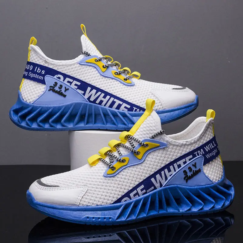 

Spring Summer 2021 Fashion White Men's Sneakers Mesh Breathable Men Shoes Black Causal Walking Man Tennis Shoe Zapatillas Hombre