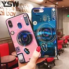 Мягкий чехол YSW для Xiaomi Mi A2 Lite Mi A1 Mi Max 3 Redmi Note 5 Pro Redmi S2 Redmi 5 Plus, чехол с синей подсветкой в форме камеры