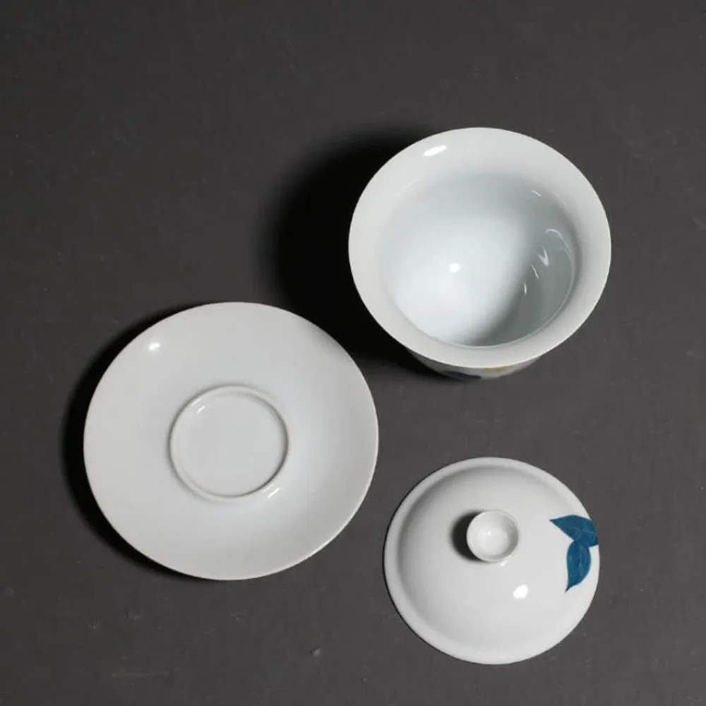 155 мл ручная роспись Камелия фарфор Женская чашка домашняя посуда для напитков