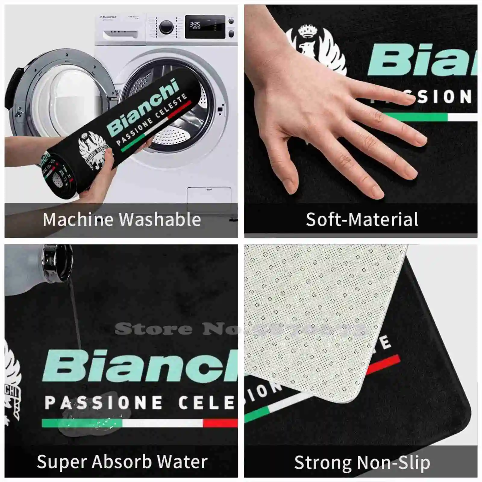 Мягкий Нескользящий 3D коврик без названия подушка для велосипеда | Дом и сад