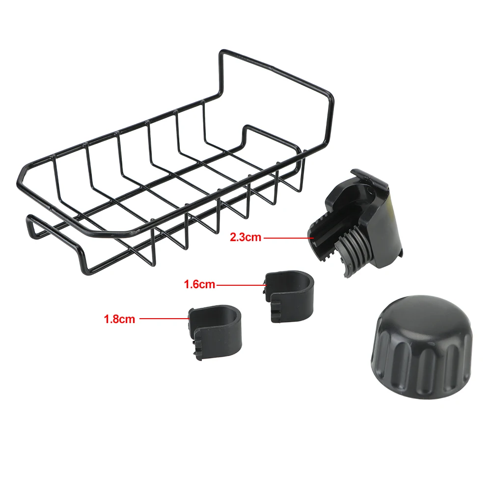 

HILIFE Stainless Steel Drain Dry Rack Sponge Dish Cloth Finishing Rack Kitchen Storage Shelf Faucet Storage Racks Adjustable