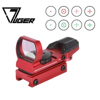 luger 20mm rail riflescope holographic red dot sight hunting optics scope reflex 4 reticle collimator sight tactical scope