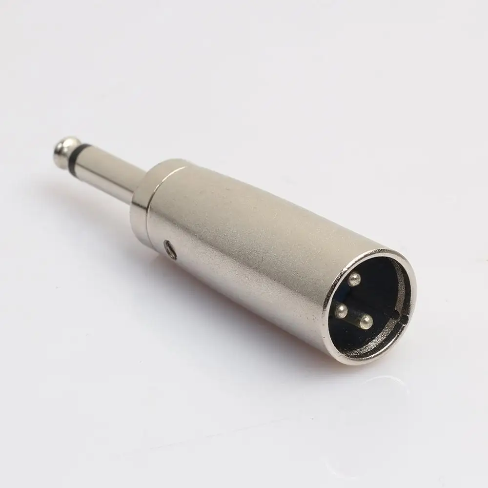 

6.35MM Mono Plug Mono Audio Jack Metal 6.35MM Male Mono Monaural Audio Cable Connector Plug Mono Amplifier Plug