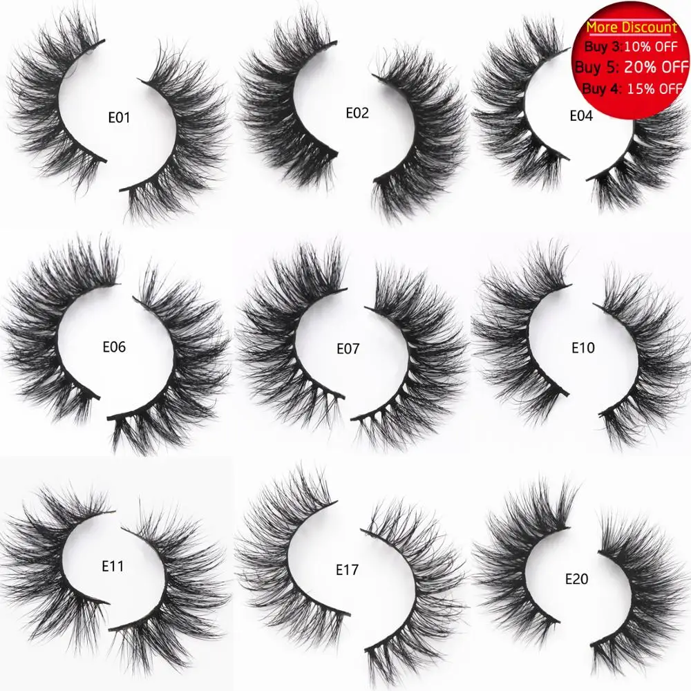 Ресницы 3D норковые ресницы 100% безжалостная ручная работа полностью