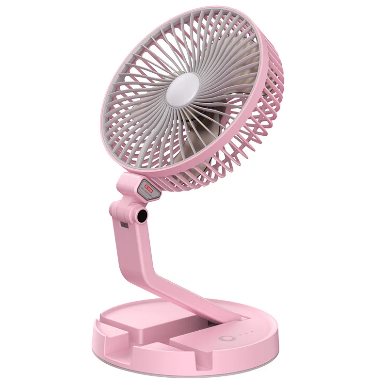 

Multi-function Foldable Fan USB Charging Telescopic Table Lamp Phone Holder 7-inch Desktop Wall Hanging Fan