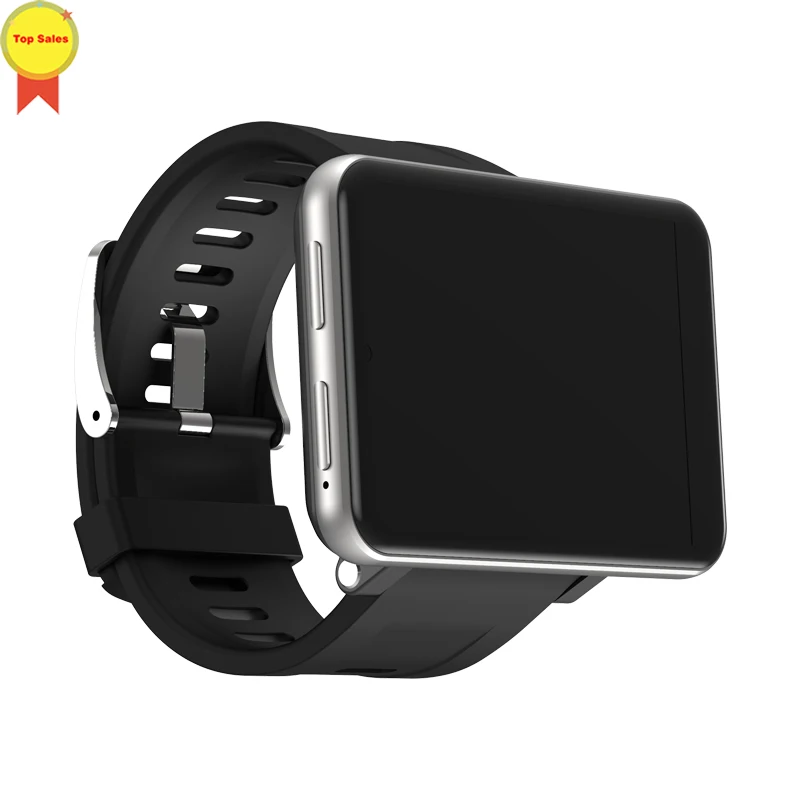 Серебристый 4G Смарт-часы для мужчин Android 7,1 3GB+ 32GB 2,86 ''lcd 480*640 Экран sim-карта gps WiFi 2700mAh батарея смарт-часы для ios android - Цвет: Серебристый