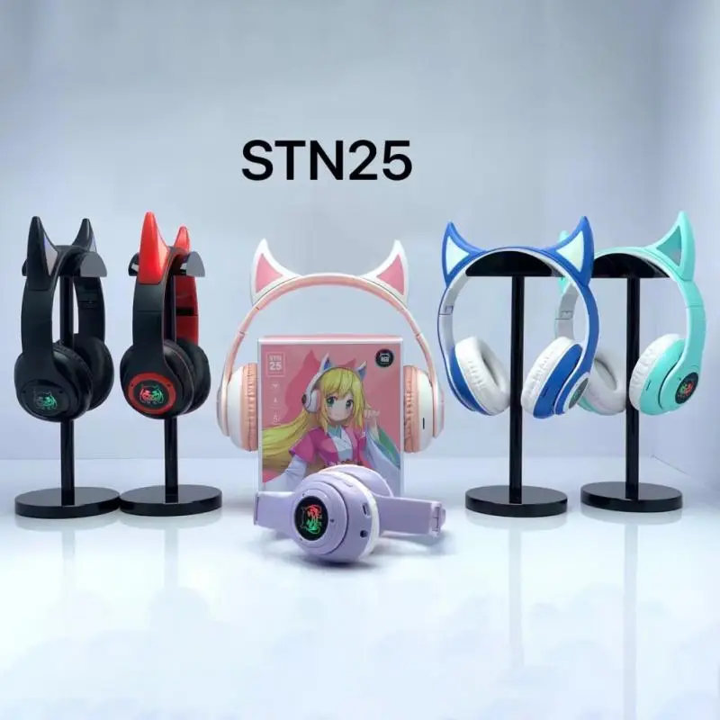 

2022 STN25 New Bluetooth-compatible Earphone Beautiful Girl Demon Wireless Sports Game Glowing Bluetooth-Compatible Earphone
