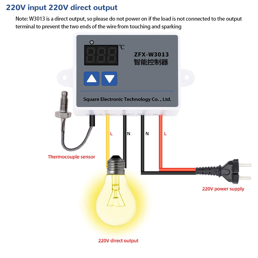 ZFX-W3013 умный контроллер Температура КОНТРОЛЛЕР AC 220V высокой температуры с