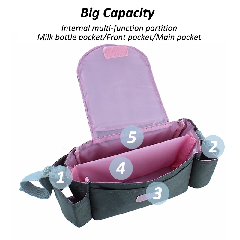 Сумка Органайзер для детской коляски переносные Висячие Сумки
