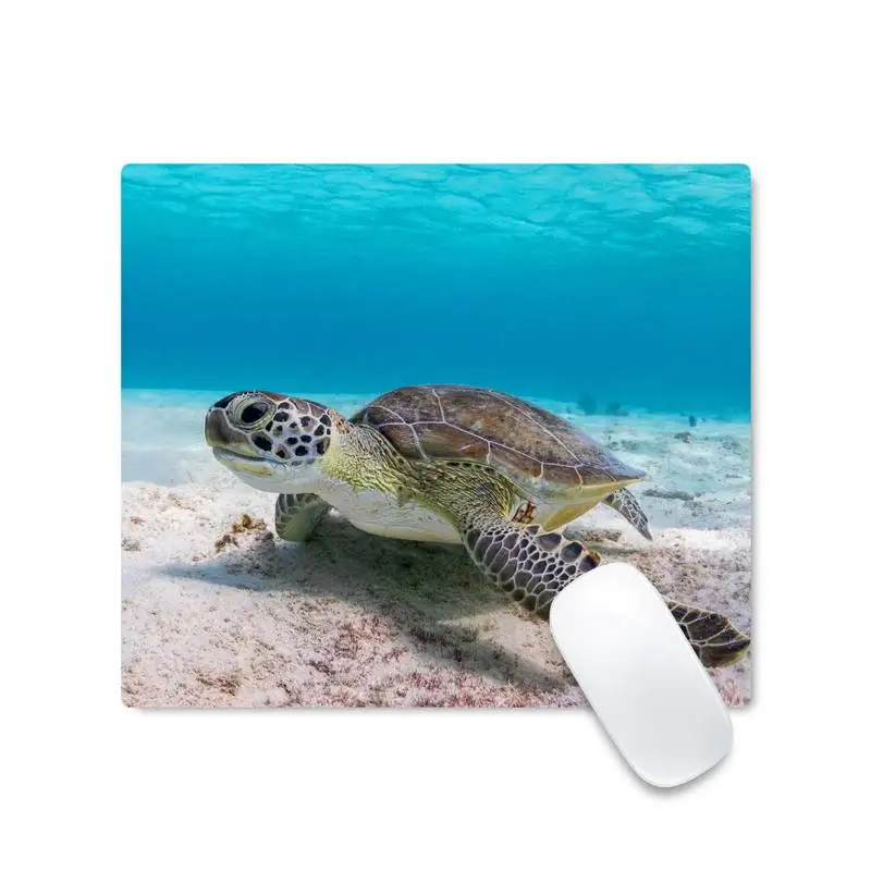 

Turtle Durable Rubber Mouse Mat Pad Desk Table Protect Game Office Work Mouse Mat pad Non-slip Laptop Cushion