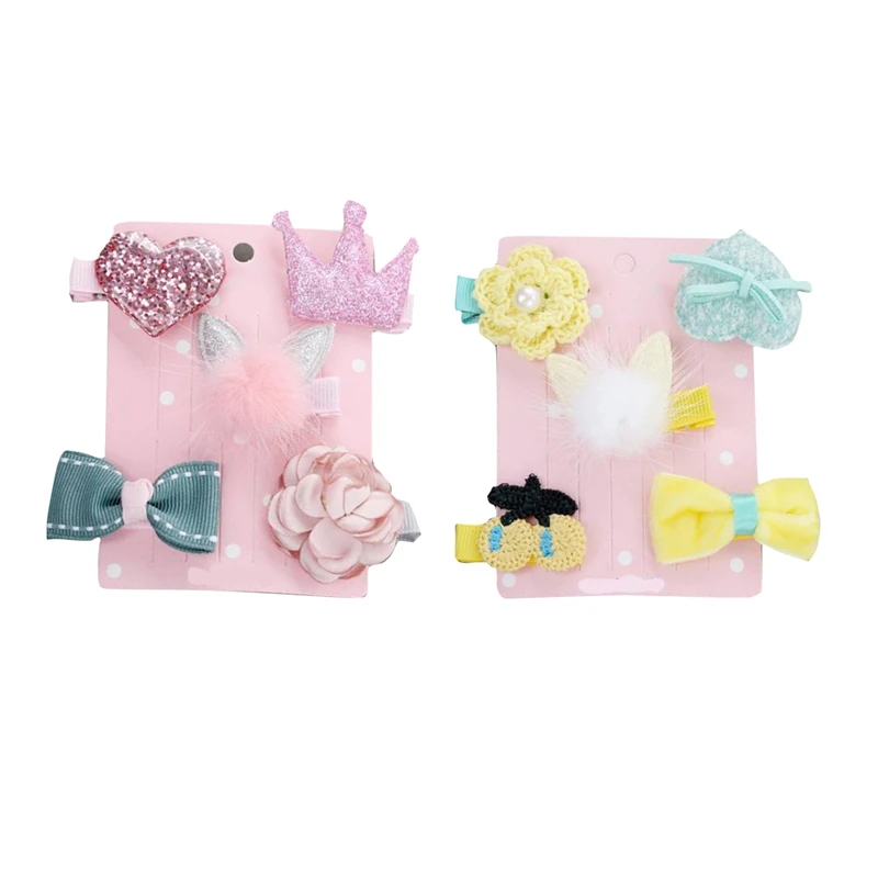 Заколки для волос 5 шт./лот милые банты щенков эластичные Завязки аксессуары