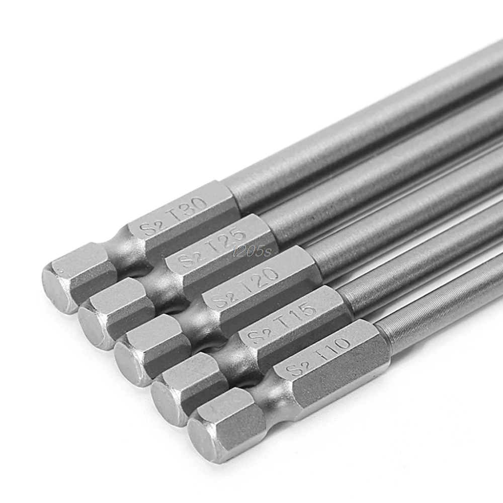 5 шт./компл. 150 мм фотомагнитная звездообразная электрическая отвертка набор