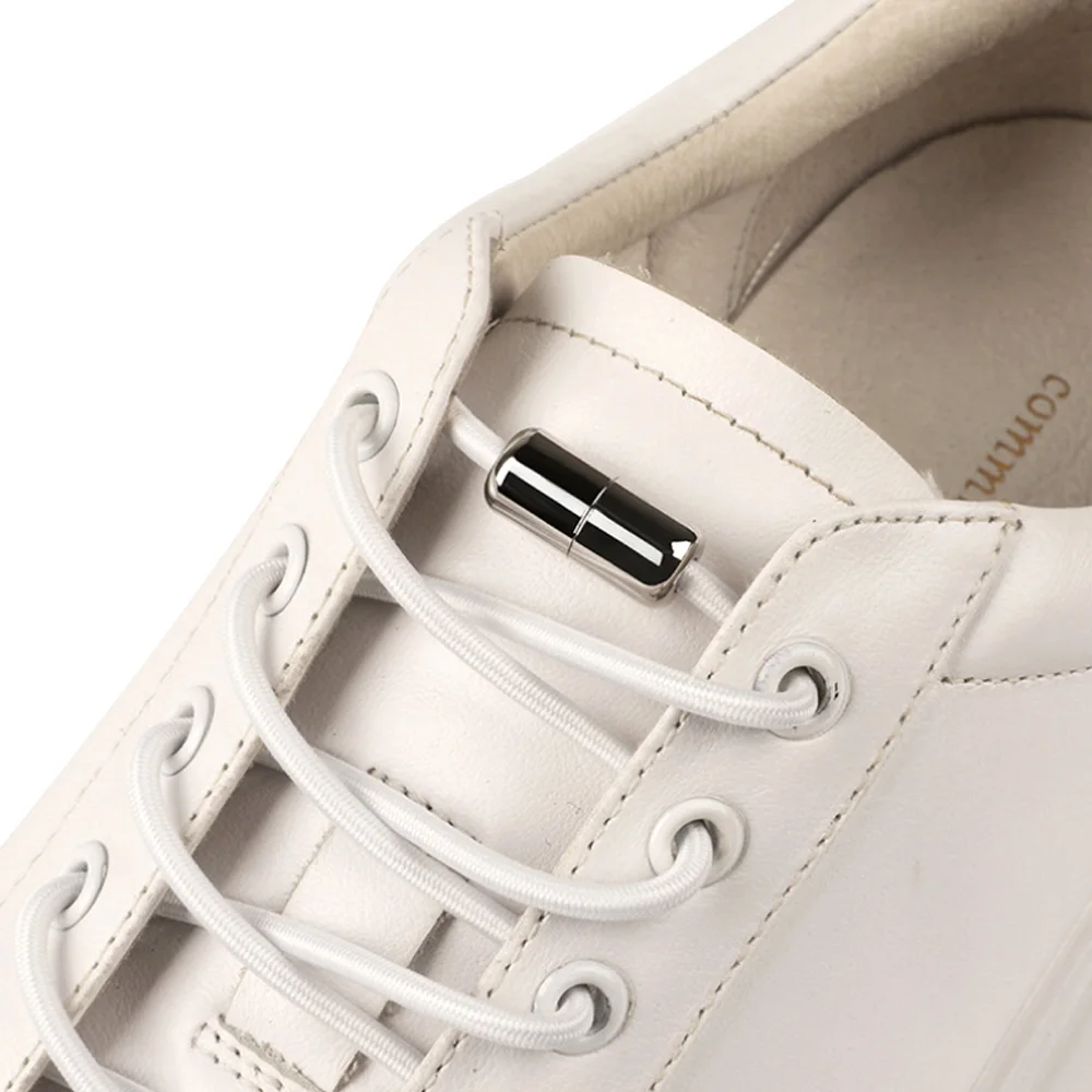 Эластичные круглые шнурки для обуви без завязывания детей и взрослых ремешок