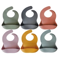 thickened bpa free waterproof soft silicone baby bibs easily clean with eco friendly for feeding