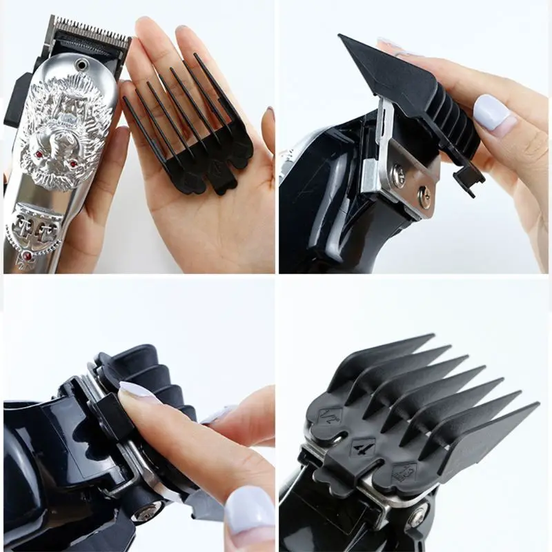 2pcs 1.5mm 4.5mm Barber Shop Styling Guide Comb Set Hair Trimmer Attachment Hairdresser Clipper Cutting Limit Combs | Красота и
