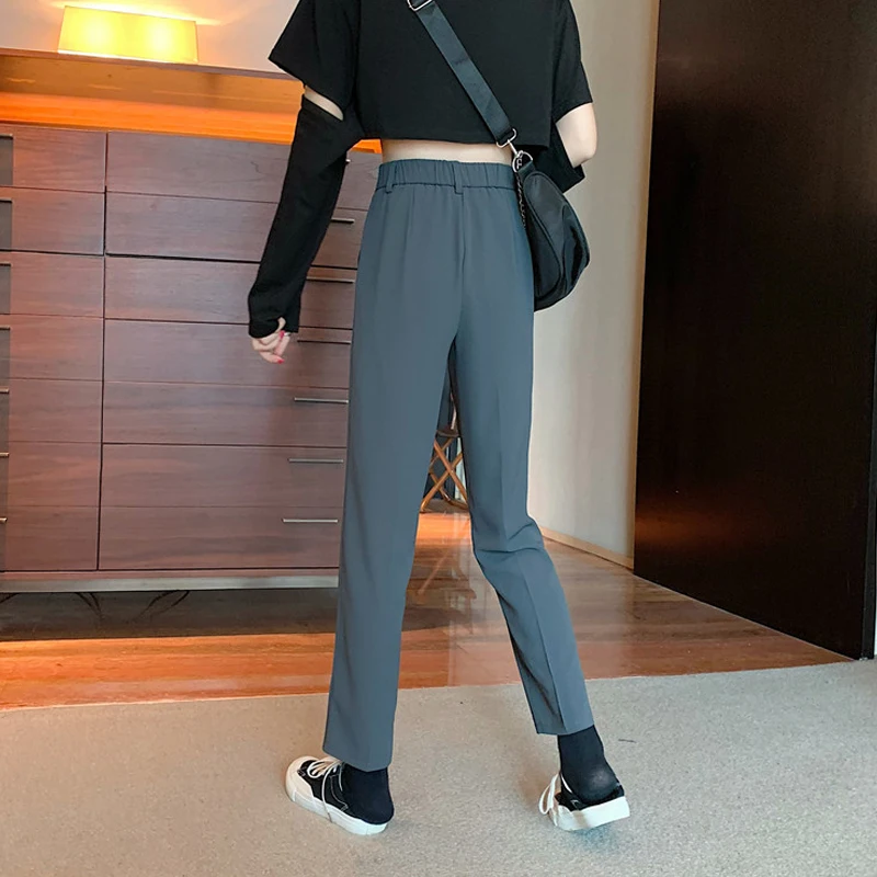 Брюки женские длинные на пуговицах с завышенной талией | Женская одежда