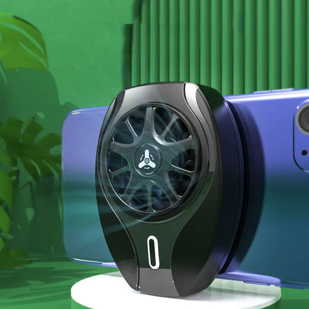 

Mobile Phone Radiator With USB Charging Game Fast Silent Cooler Fan Gamepad Holder Stand Radiator For Iphone Xiaomi Huawei