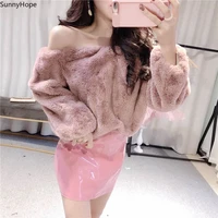 velvet sweaters women off shoulder pullovers casual solid elegant warm cashmere jumpers for women autumn winter