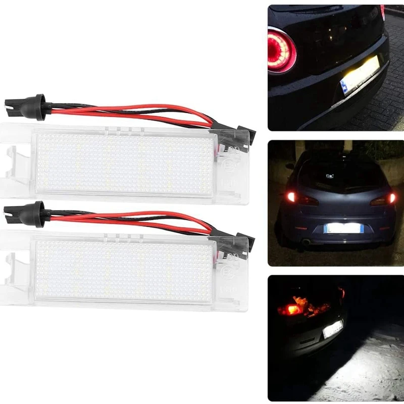 

2Pcs Led License Plate Lights for Alfa Romeo Giulietta Mito GT Spider MiTo