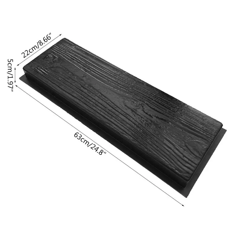 Imitation Wood Grain DIY Path Maker Paving Cement Brick Mold Stepping Pavement Road Concrete Mould | Дом и сад