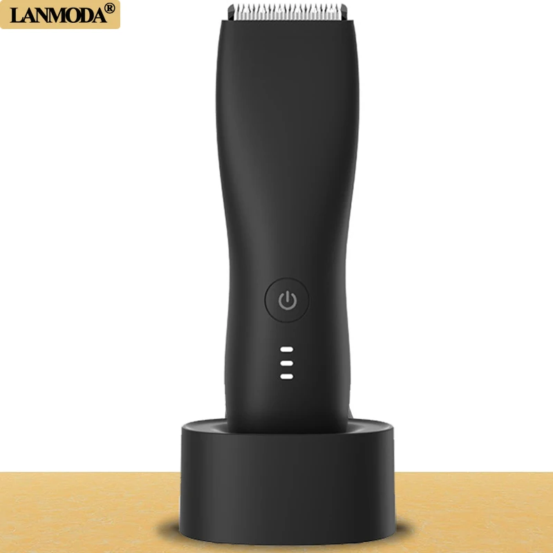 

Электрический интимный триммер для ухода за телом и лобковых волос для мужчин, бритва для мячей, машинка для стрижки, Мужская Чувствительна...