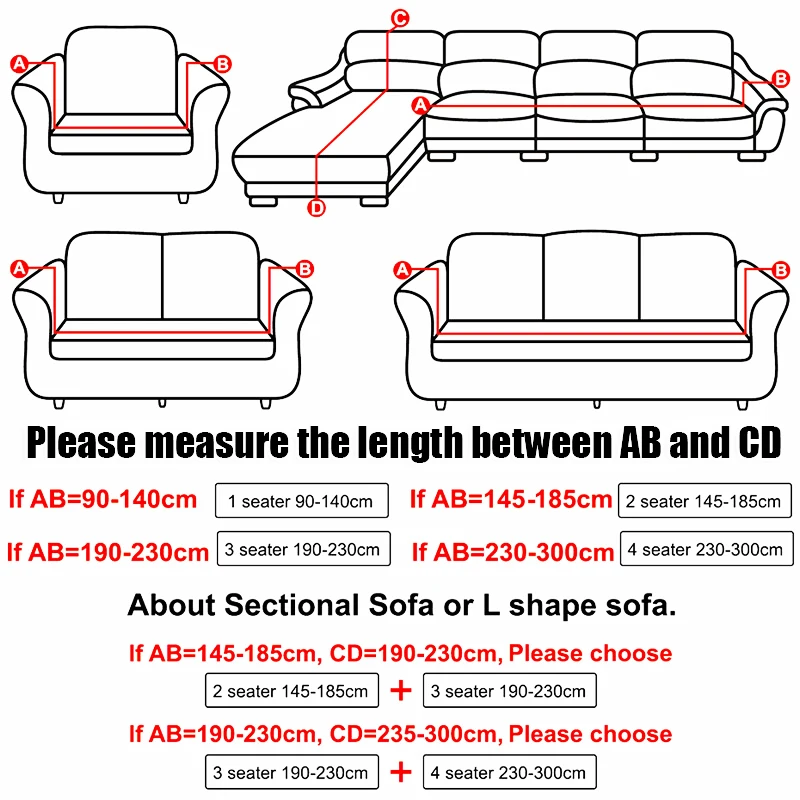 

Sofas Covers Universal Stretch Elastic Couch Covers for Living Room Sectional Corner L-shape Sofa Cover 18 Colors