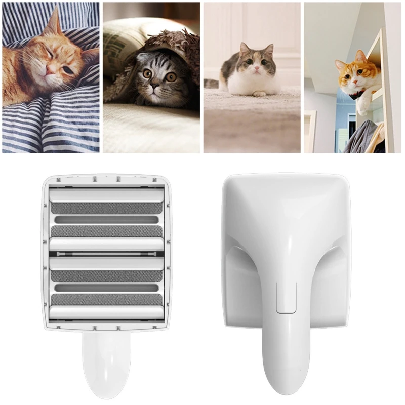 

Reusable Pet Hair Lint Remover Handheld Two-way Dog Cat Hair Fur Roller Removing Sofa Clothes Furniture Self-cleaning Brush