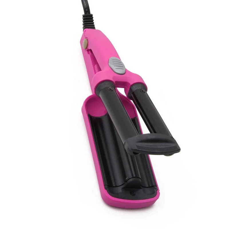 

Mini Ceramic Hair Crimper Curler Curling Iron Tong Waving Wand Roller Salon
