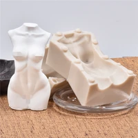 slim silicone candle mold femle body torso 3d stereo aromatherapy resin diy hanmade creative art furnishing articles crystal