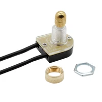 3 amp 250v push button canopy switch spst circuit on off action 38 brass plate actuator 18 awg terminal