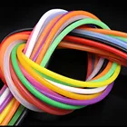 Цветная силиконовая трубка для пищевых продуктов, гибкая мягкая трубка, внутренний диаметр 5 мм, внешний диаметр 7 мм, настенное крепление 1 мм, внутренний диаметр 5 мм, внешний диаметр 7 мм