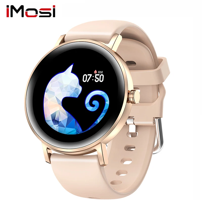 

Imosi S27 Smartwatch Women Bluetooth Music 1.09 inch Touch Fitness Tracker heart rate Blood Pressure Clock Smart Watch