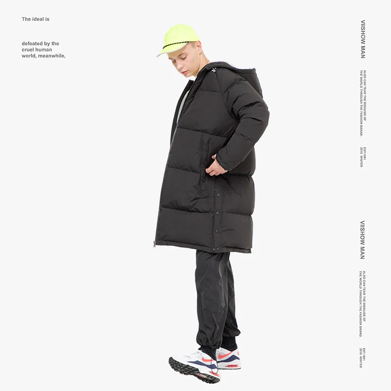 VIISHOW серый утиный пух мужской пуховик брендовая зимняя куртка для мужчин Doudoune Homme