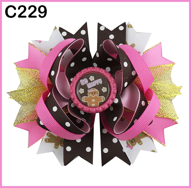 Бесплатная доставка D group 30 шт. модные рождественские банты для волос и забавные