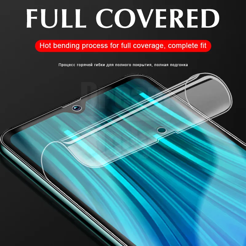 3-1 шт 200D Защитная Гидрогелевая пленка для Xiaomi Redmi Note 8 7 6 5 Pro 8A 7A 6A K20 защита экрана полное покрытие Гидрогелевая пленка