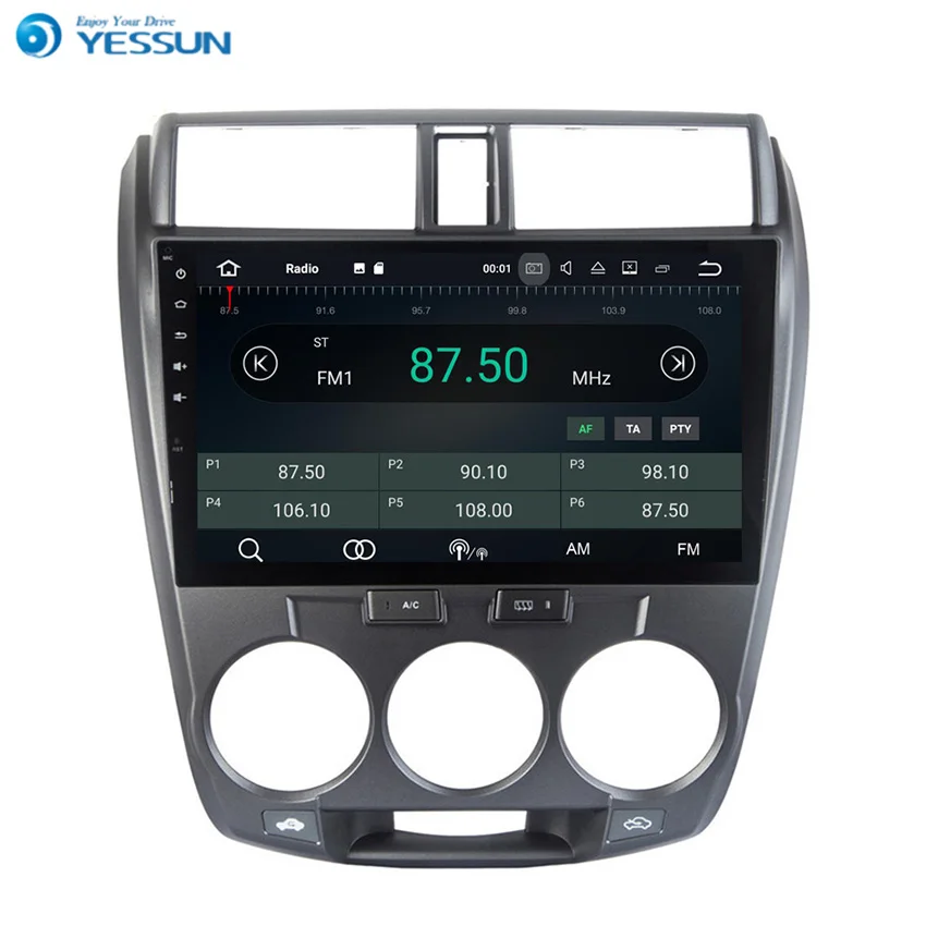 Yessun для Honda City 2008 ~ 2012 Android 6 0 мультимедийный плеер система автомобильное радио
