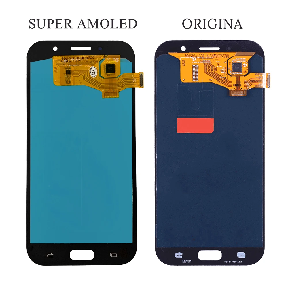 5 7 &quotSuper AMOLED телефонах ЖК дисплей для Samsung Galaxy A7 2017 A720 A720F A720M сенсорный экран